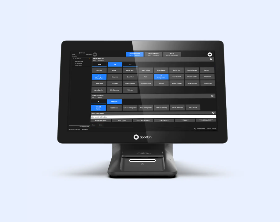 A computer-sized POS system